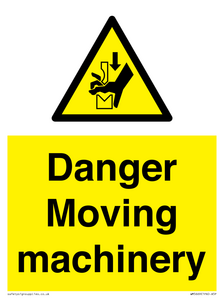Danger moving machinery